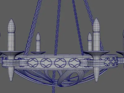 3D Chandelier game of thrones 3D model