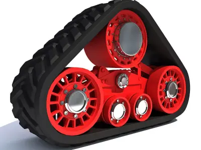 Red Crawler 3 3D model