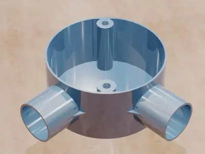 Angle conduit box -20mm 3D print model