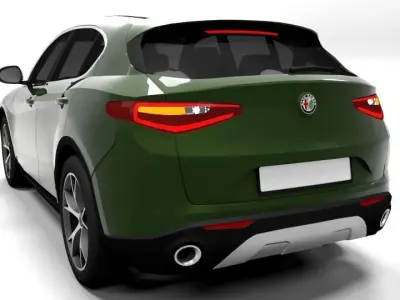 ALFA ROMEO STELVIO Low-poly 3D model