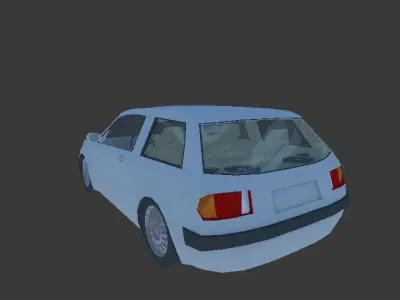 LowPoly no brand vehicle model Low-poly 3D model