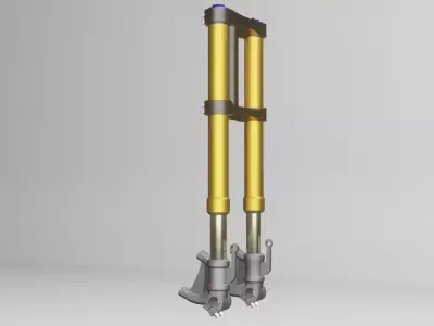 Front Fork uspension Up Side Down for Motorcycle 3D model