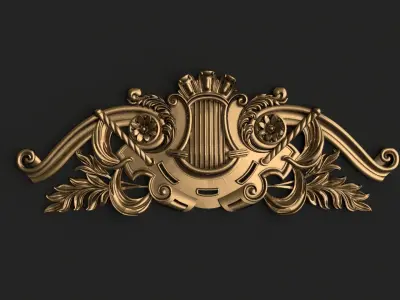 Classic decor ornament v-01 3D model 3D model