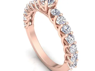 Luxury Woman Diamond Ring  3D print model purchase