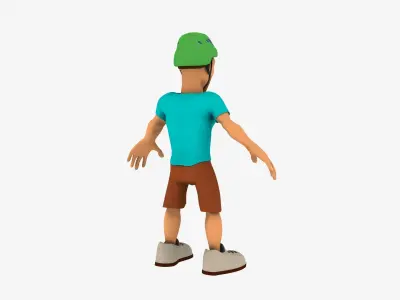 Character Sport - Low Poly Low-poly 3D model