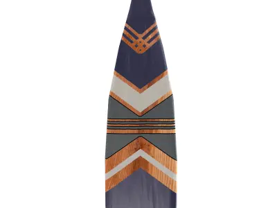 Decorative Canoe Paddles  3D model