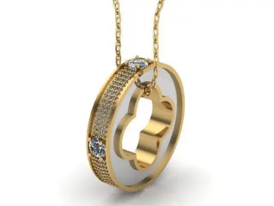 Blossom pendant lv  3D print model