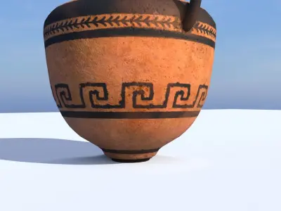 Greek Vase Free low-poly 3D model