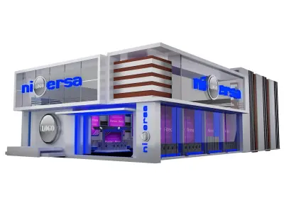 Exterior Design Tent Exhibition Stand a540b 3D model