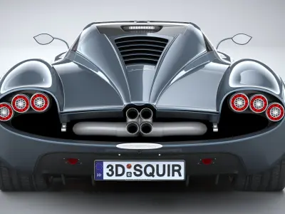 Pagani Huayra Codalunga 2023 3D model