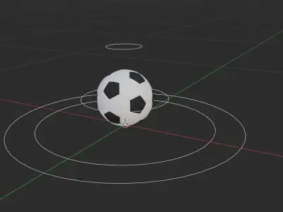 Football Low-poly 3D model order