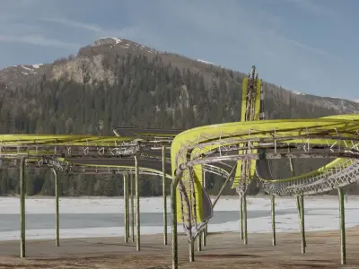 Acrobatic Track Low-poly 3D model