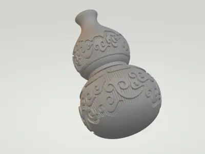 Lucky Cloud Gourd 3D print model
