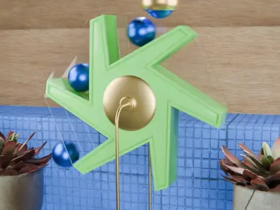 Pinwheel Loop Animation 3D model