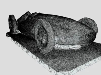 Vintage Car - Mercedes Benz 3D model