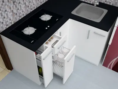 Minimalis Interior Design Apartment 3D model