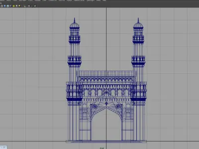 hyderabad charminar 3d model 3D model