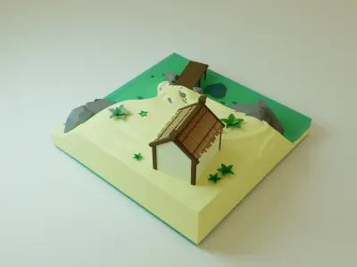 luxury ilend PBR low-poly game ready Low-poly 3D model 3D model