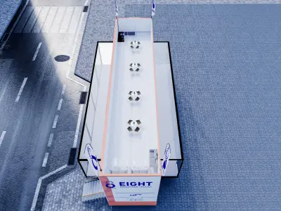 Advertisement bus 150 m 3D model