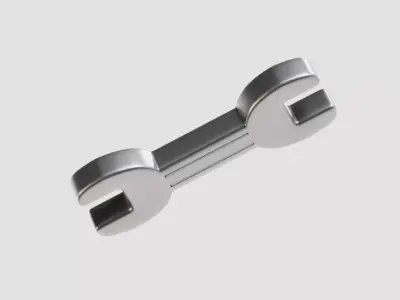 Wrench Low-poly 3D model