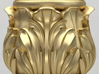 Carved Column 3D model
