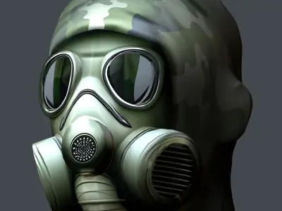 Helmet 3d model military combat Military Low-poly  Low-poly 3D model 15