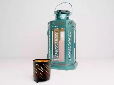 Candleholders Lanterns IKEA Decoration 3D model
