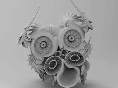 car fantasy Low-poly 3D model