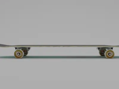 Skateboard Riggable 3D model
