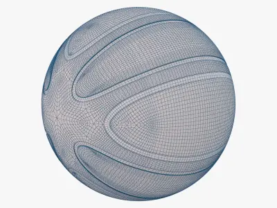 FOUR PANNEL MEDICINE BALL 3D model