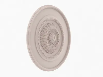 Classic Ceiling Medallion 44 3D model