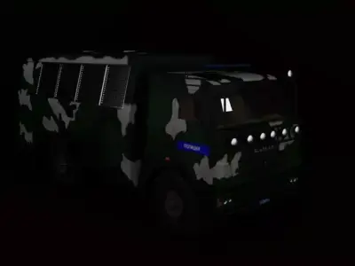 KAMAZ 43502 Police 3D model