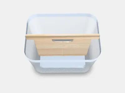 RISATORP Basket with compartments Low-poly 3D model