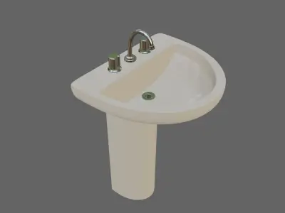 Bathroom Sink - Pia - Banheiro Low-poly 3D model