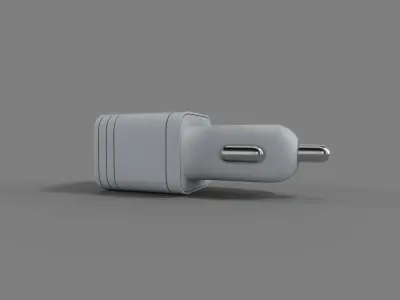 Car charger Low-poly 3D model