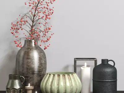 old decorative set 3D model