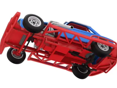 New Zealand Vintage Stock car Scale 1 to 25 3D print model