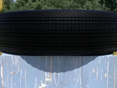 ORTAS TIRE NO 10 GAME READY Low-poly 3D model
