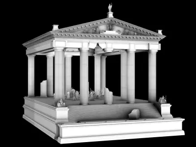NeoClassical GrecoRoman Painting Scene 3D model