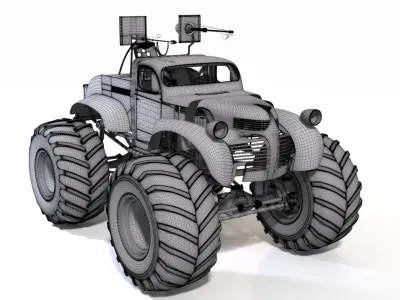 Bigfoot monster truck 3D model