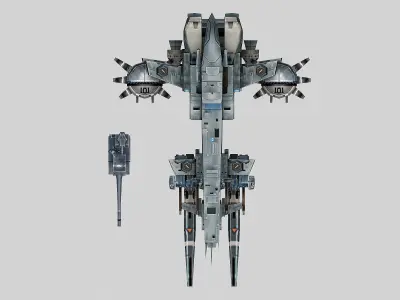 Almighty-Battleship 008 3D model