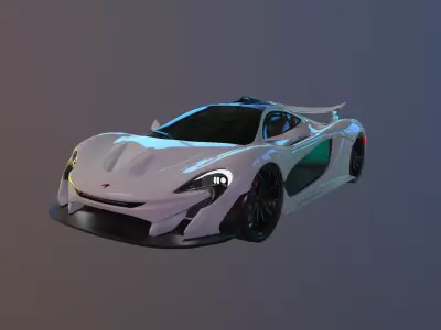 McLaren P1 GTR High poly  3D model