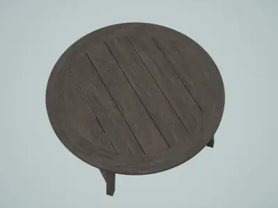 Basic Outdoor Lounge set Free low-poly 3D model