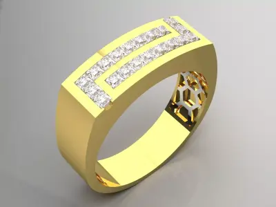 luxury man ring mr0180 3D print model