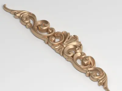 3D Model Carved Decor Element 3D print model purchase