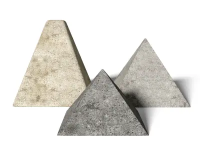 Miniature Pyramid Decoration Low-poly 3D model
