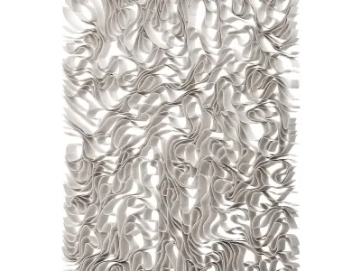 Wall art Parer porcelain sculptures Minimal modern art 3D model