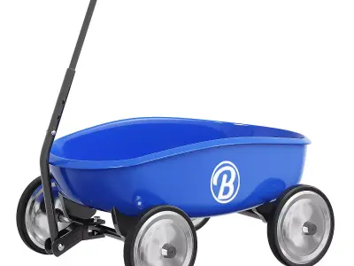 Trolley blue 3D model