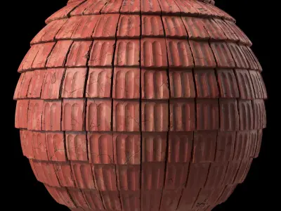 Roof Tile Materials 50- Concrete Roofing by Sbsar generator Texture