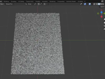 Low wool carpet 3D model Low-poly 3D model